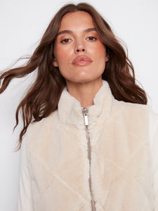 Quilted Fur Vest