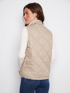 Quilted Fur Vest