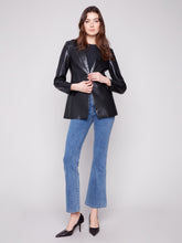 Vegan Leather  Blazer
