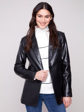 Vegan Leather  Blazer