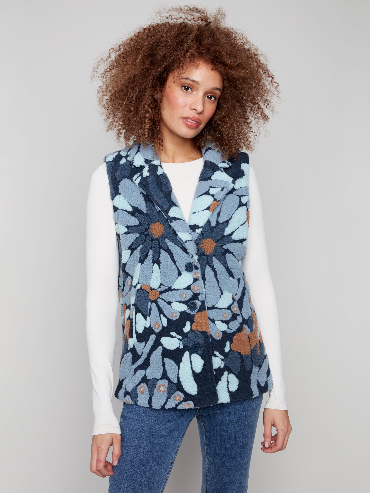 Sherpa Flower Vest