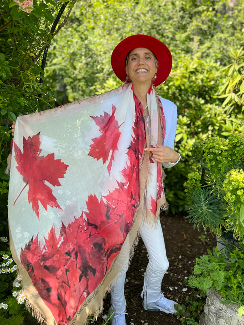 LOVE'S PURE LIGHT SCARF D-17B  Oh Canada