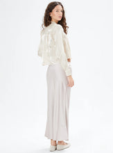 Solene Satin Midi Skirt