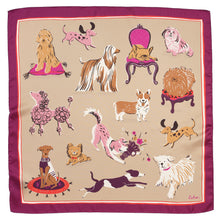 Dog Print Square Scarf