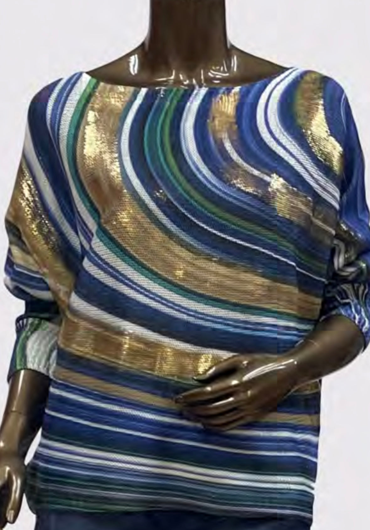 Shimmer Swirl Knit Top