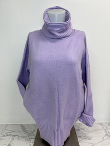 Cowl Neck Pocket Sweater