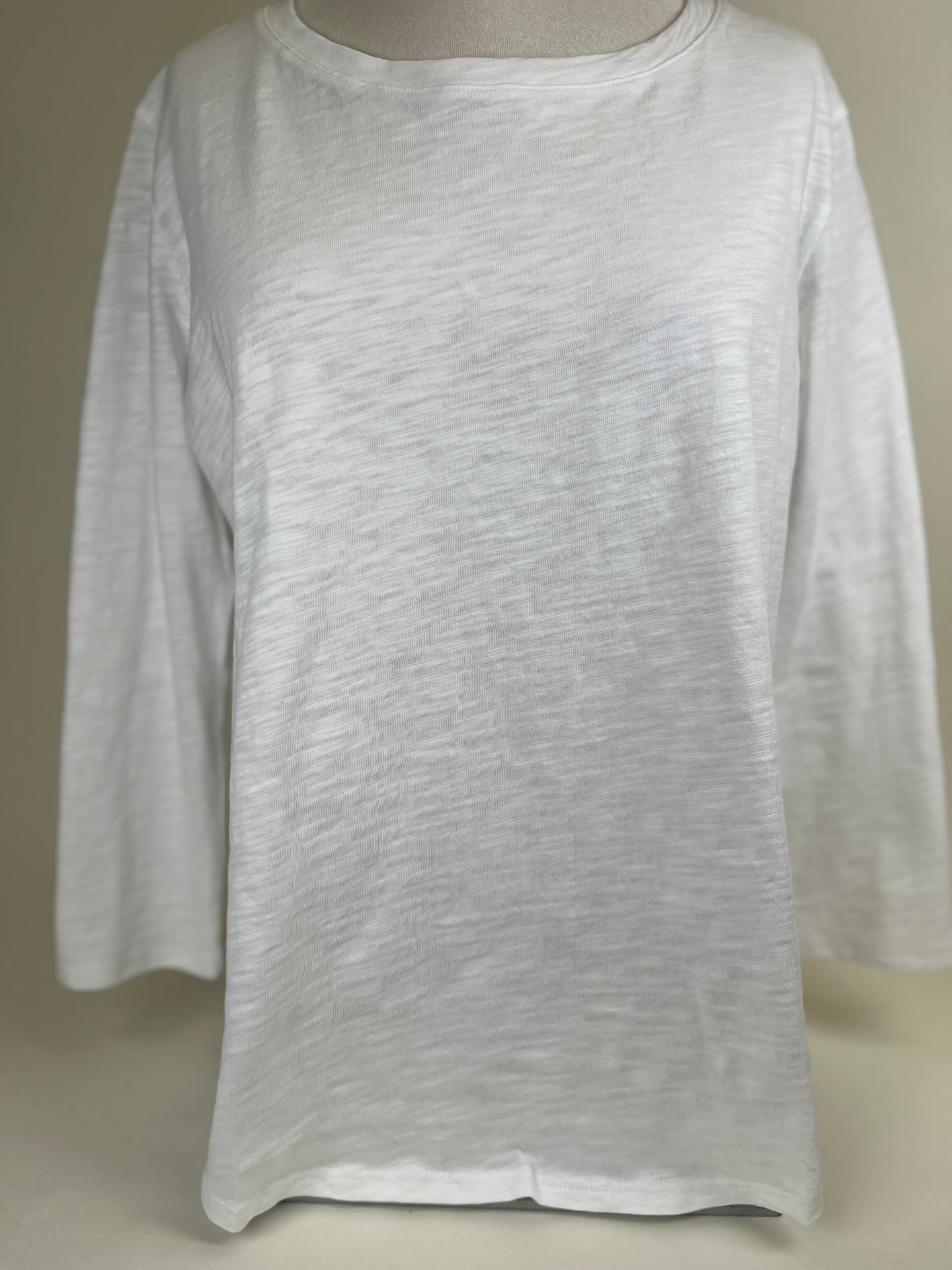 Long Sleeve Slub Cotton T-Shirt