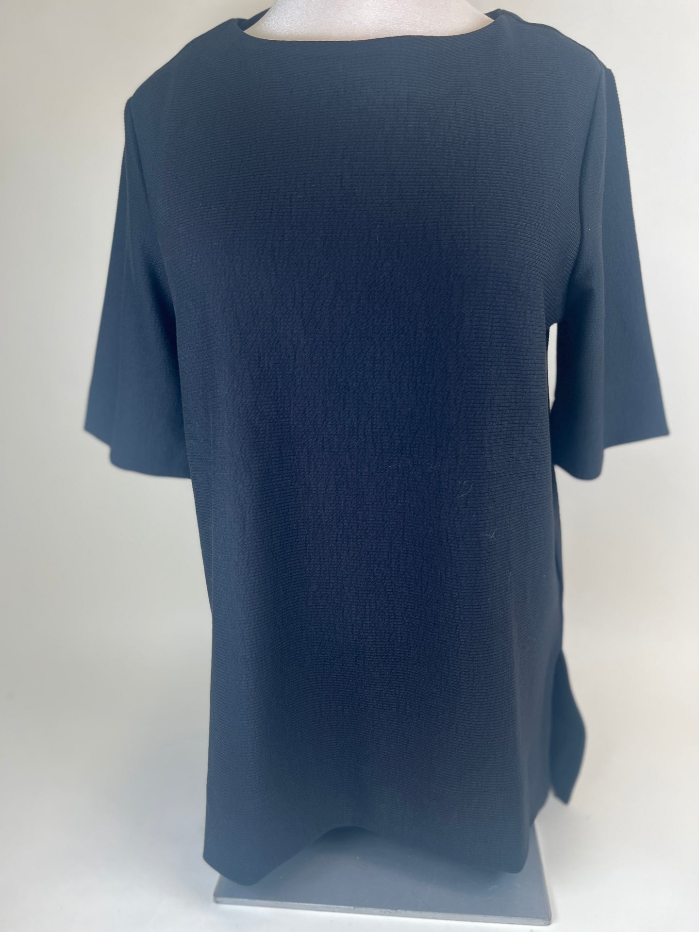 Boat Neck Elbow Sleeve Top