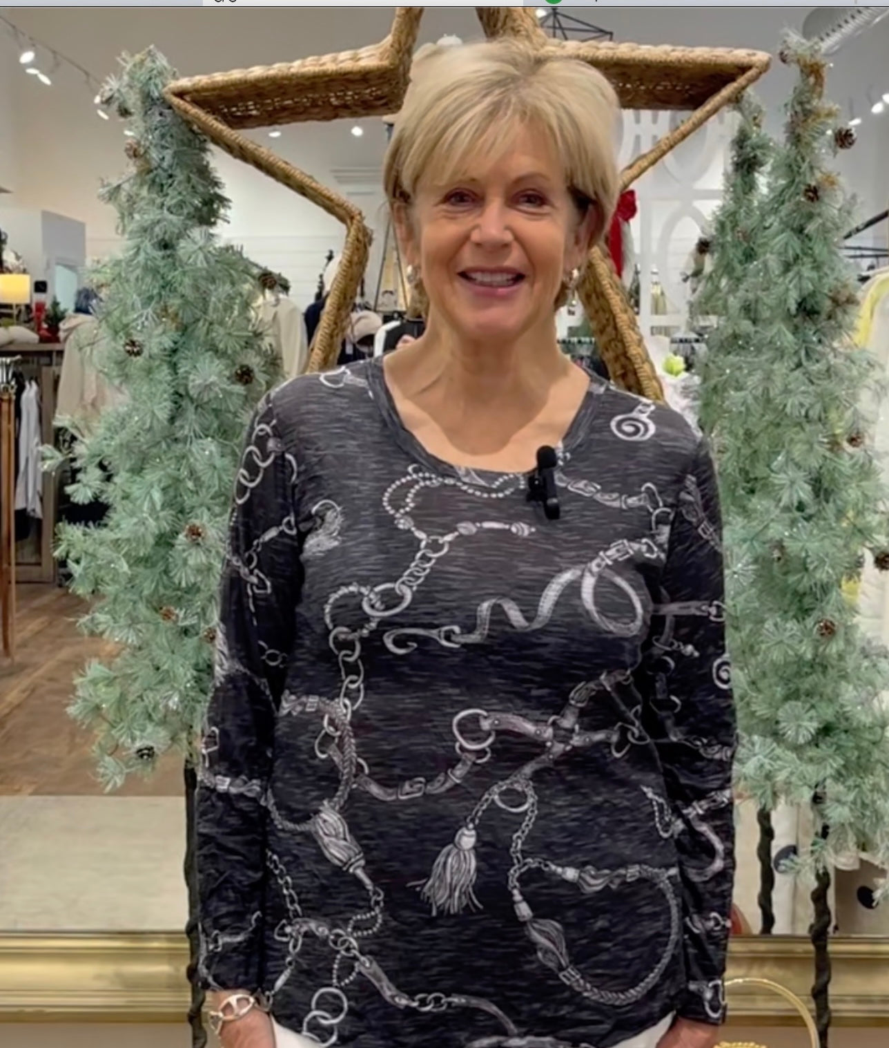 Crushed Scoop Neck Tee