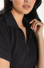 Half Zip Collared Top