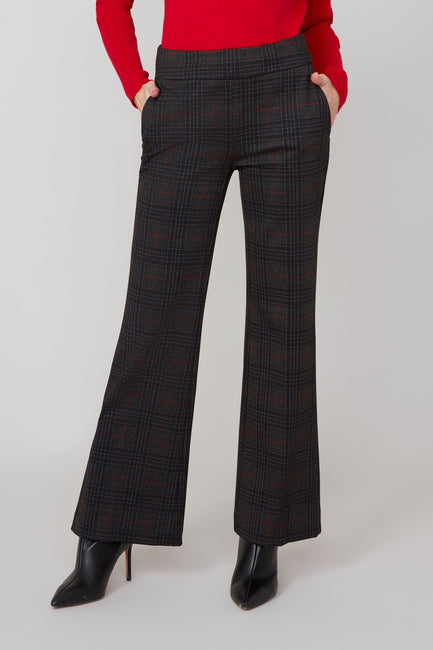 Plaid Bootcut Pant
