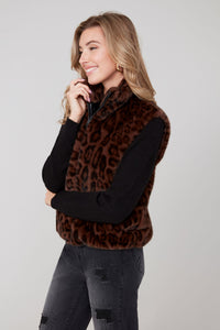 Animal Print Fun Fur Vest