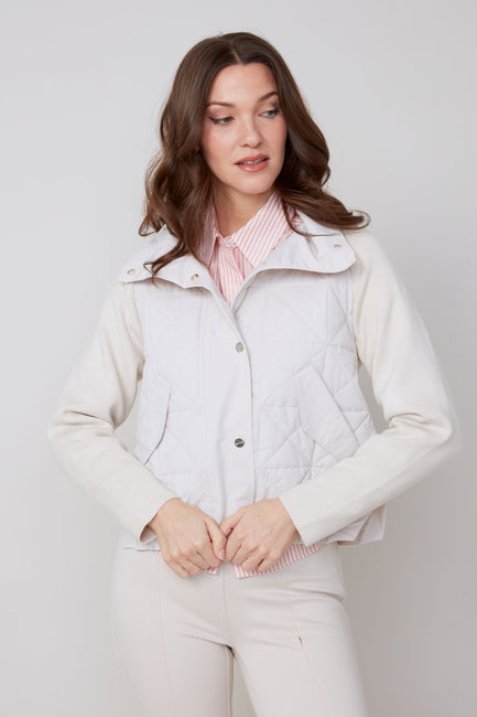 Quilt/Knit Combo Jacket