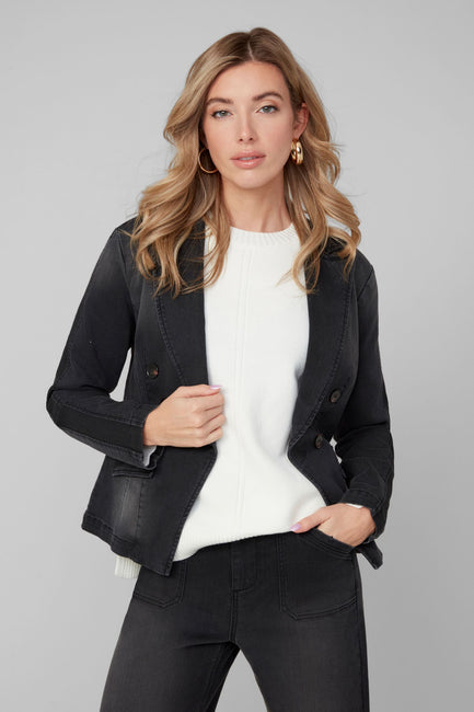 Double Breasted Denim Jacket