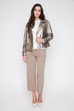 Metallic Pleather Jacket