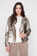 Metallic Pleather Jacket