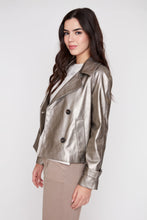 Metallic Pleather Jacket