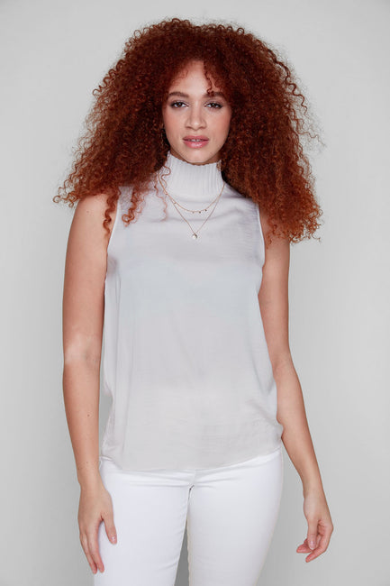 Mock Neck Shell