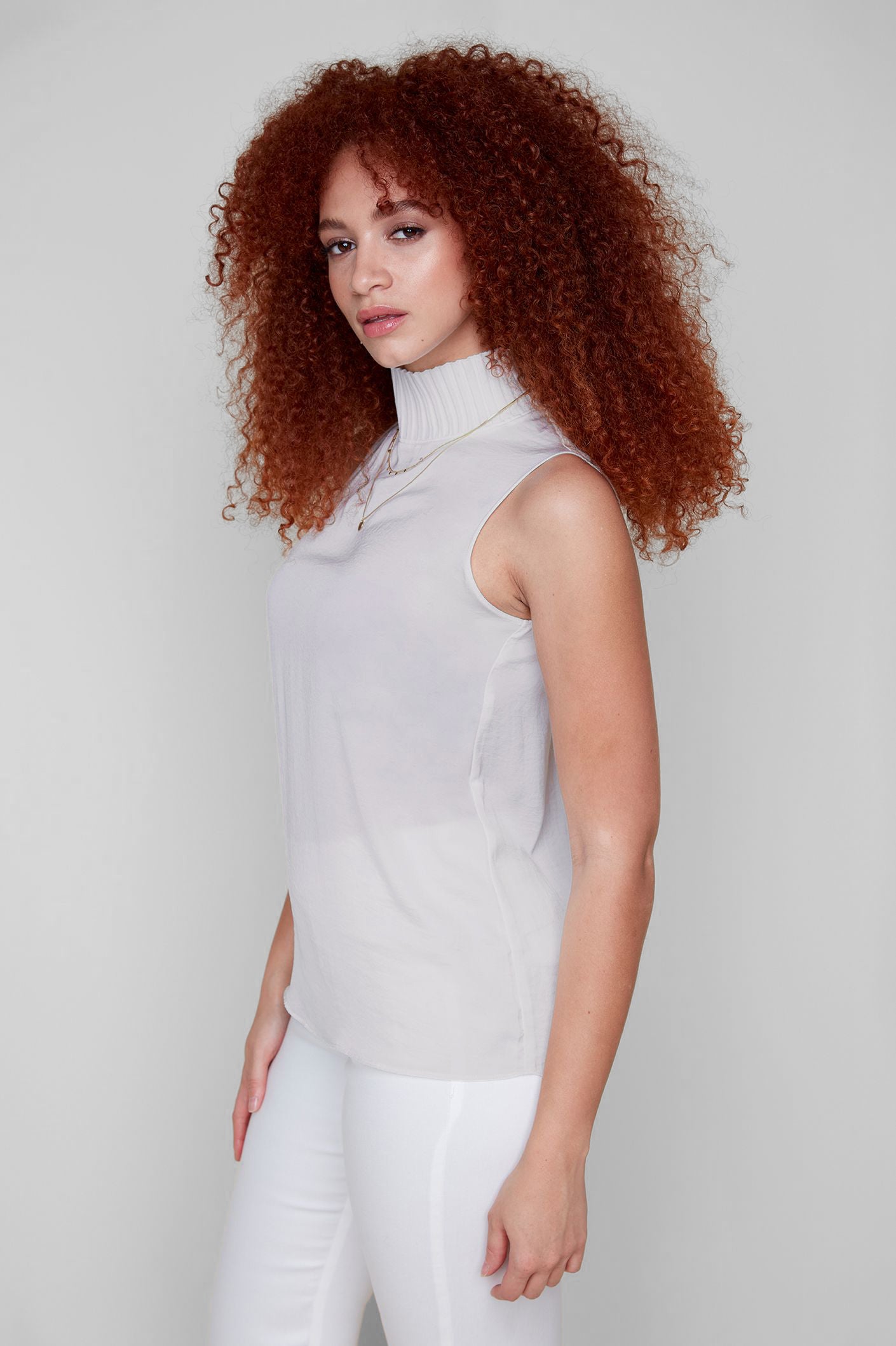 Mock Neck Shell