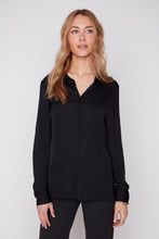 Silk Look Blouse with Drawstring Waist