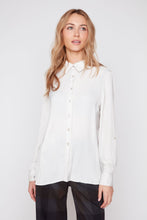 Silk Look Blouse with Drawstring Waist