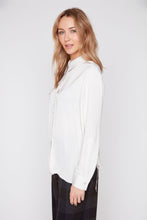 Silk Look Blouse with Drawstring Waist