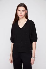 Sparkle Knit Short Sleeve Sweater