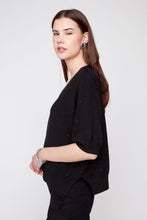 Sparkle Knit Short Sleeve Sweater