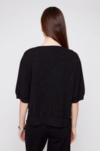 Sparkle Knit Short Sleeve Sweater