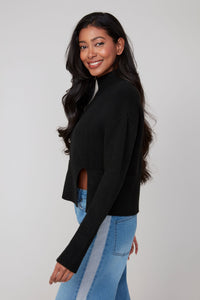 Notched Hem Sweater