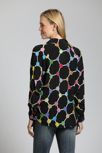 Hexagon Multi Colour Top