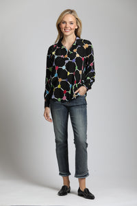 Hexagon Multi Colour Top