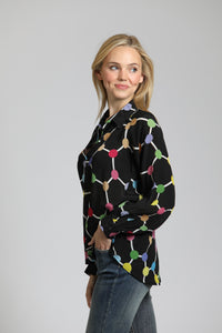 Hexagon Multi Colour Top