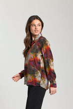 Red Floral Blouse
