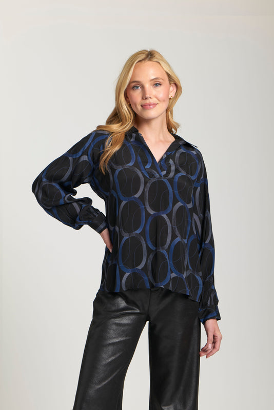 Sapphire Collared Blouse
