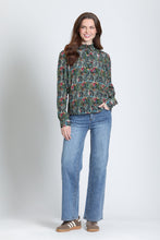 Ruffle half Placket Blouse