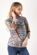 Striped Foliage Long Sleeve