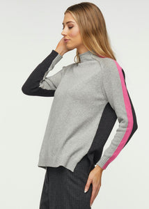 Stripe Sleeve Sweater