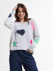 Hearts Sweater