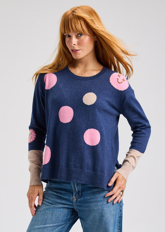 Spots Intarsia Sweater