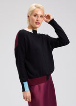 Colour Block Trim Sweater