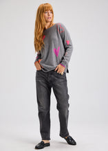 Intarsia Hearts Sweater