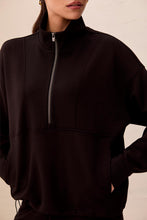 Mock Neck Front Zip Top