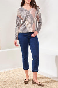 V Neck Knit Top