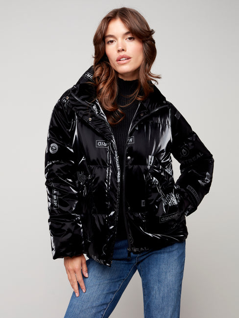 Iridescent Puffer Coat